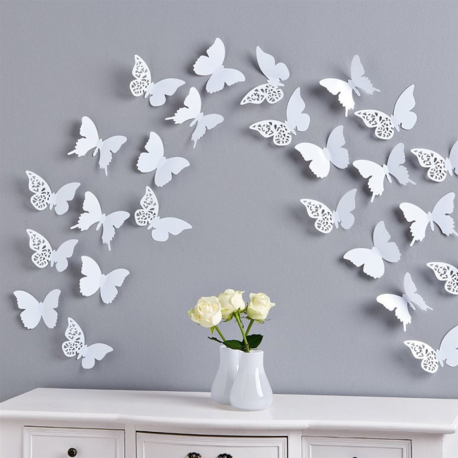 Бабочки на Стене: Фото [70 Идей и Декор