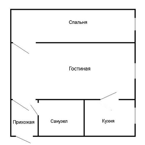 Перепланировка двухкомнатной квартиры: фото, идеи, примеры