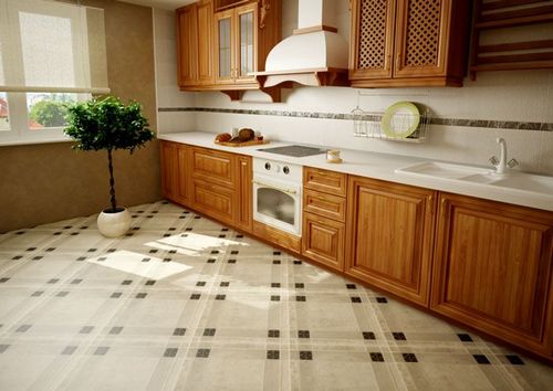 Плитка на пол для коридора и кухни: фото интересных решений