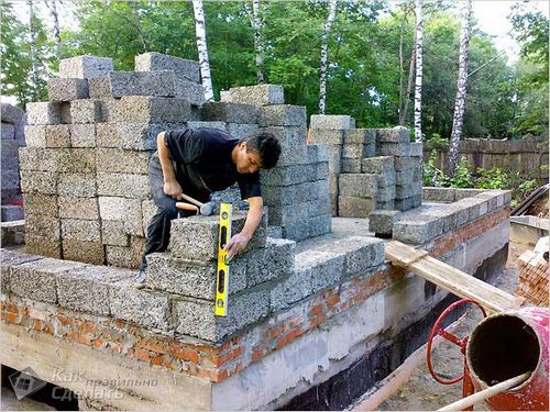 Дом из арболита своими руками - строительство домов из арболитовых блоков   фото