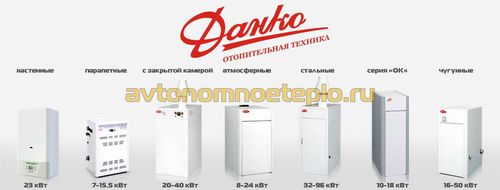 Газовый отопительный котел Данко - достоинства и недостатки котлов из Украины