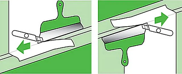 Как обрезать обои под потолочный плинтус своими руками
