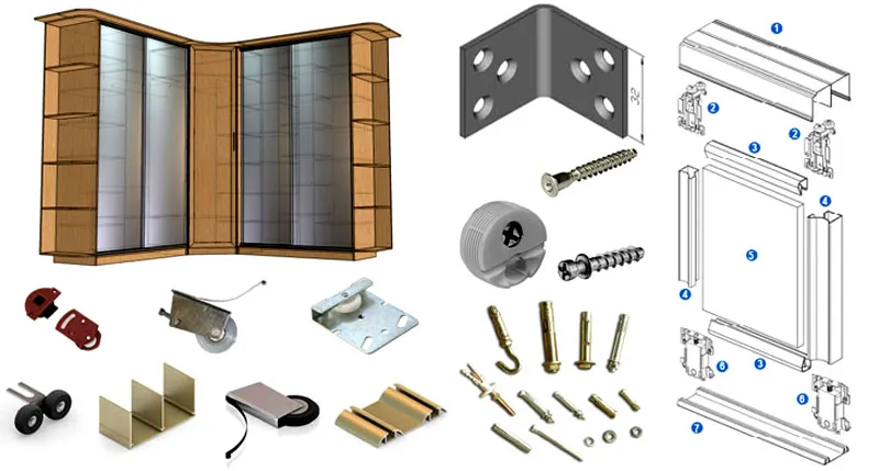 Комплектующие для шкафа-купе