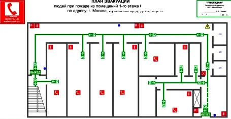 пункт сбора при пожаре