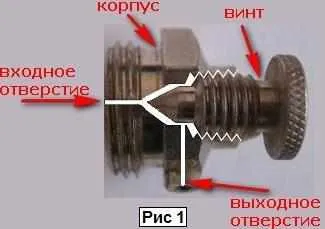 Конструкция крана Маевского