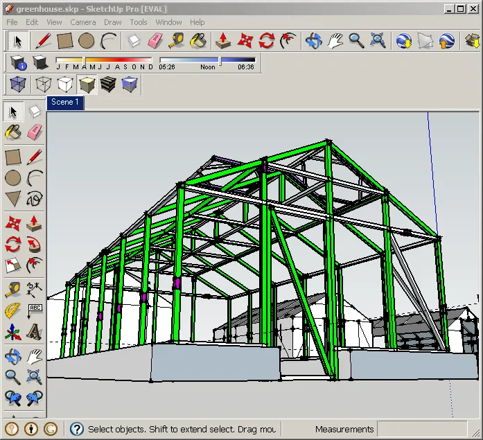 Проектирование теплицы с помощью Google SketchUp