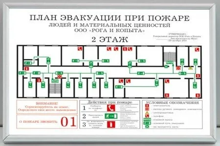 план эвакуации при пожаре