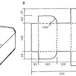 Схема ящика из картона