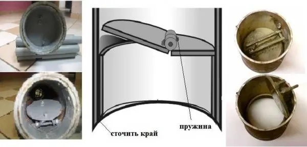 Конструкции плоских клапанов для самодельных желонок