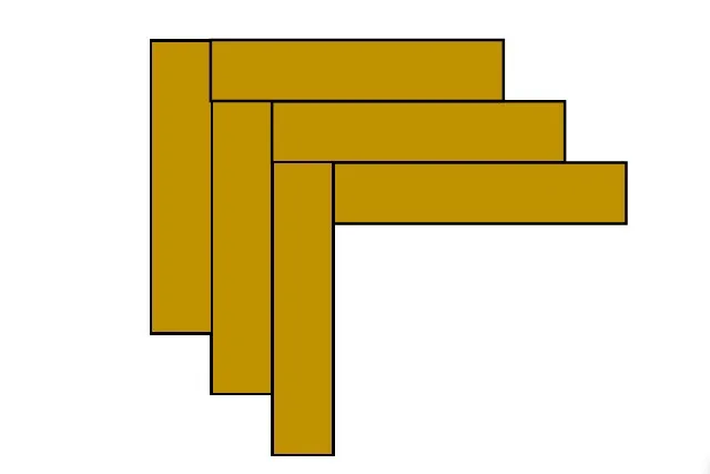 Простейшее изображение принципа кладки паркета рисунком «английская елочка»