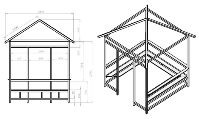 Беседка своими руками чертежи
