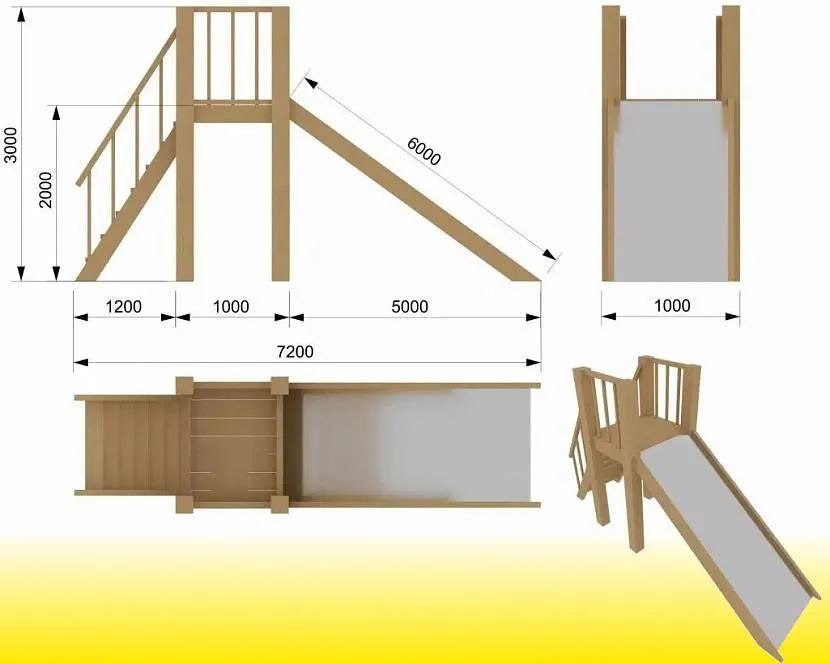 Размеры горки