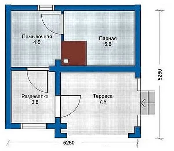 Проекты бани из газосиликата 6х4