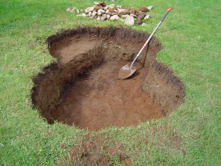 Как выкопать пруд на своем участке для