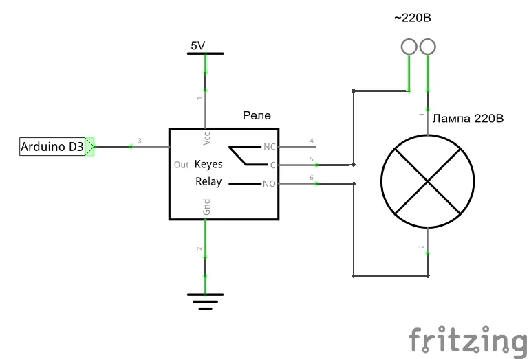 Подключение реле к Ардуино