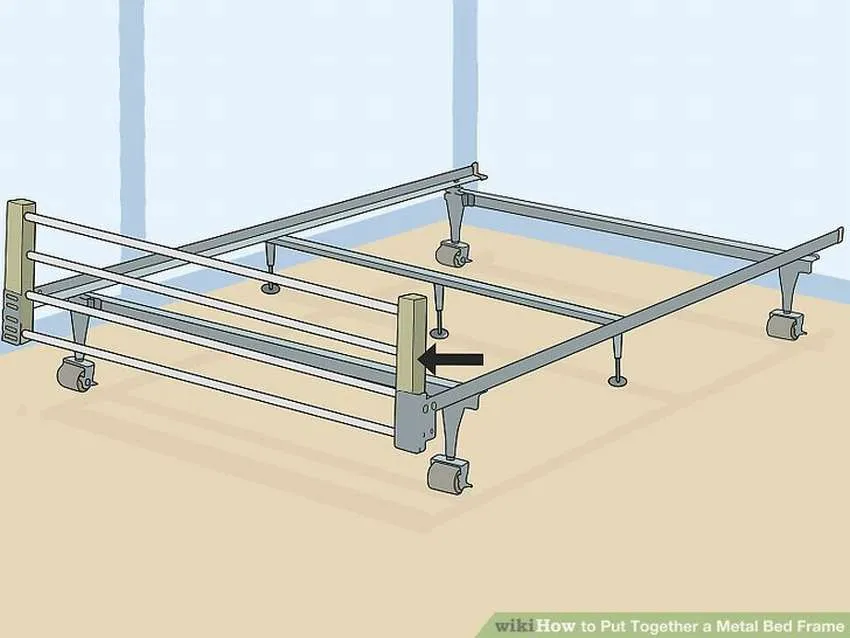 как собрать металлический каркас кровати