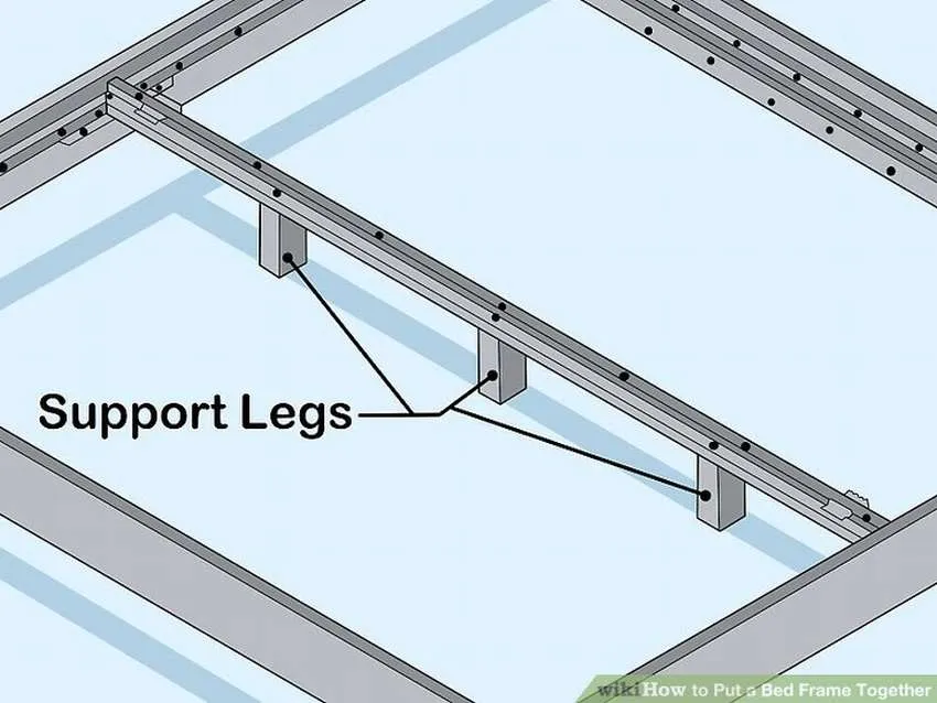 как собрать металлический каркас кровати