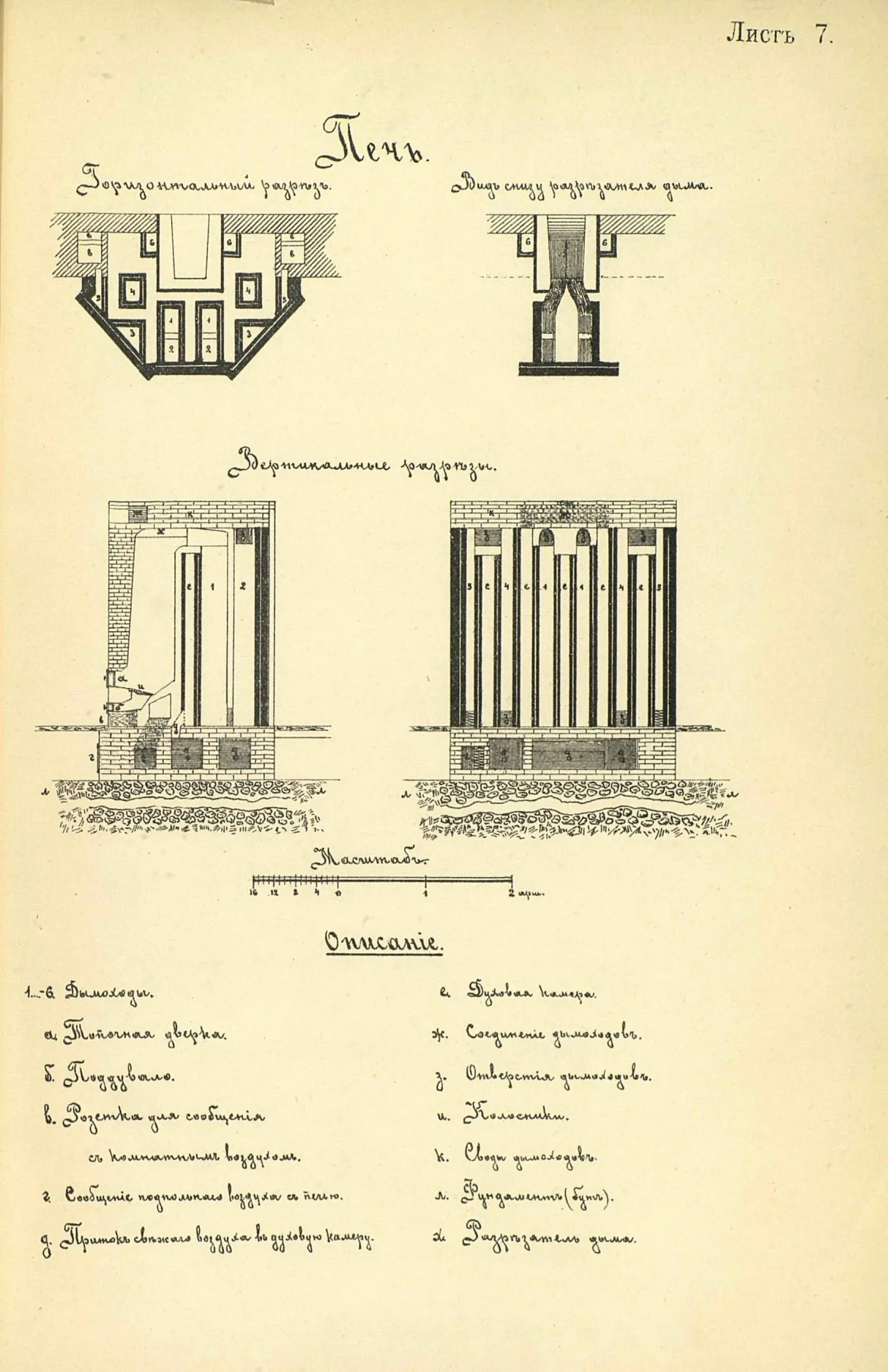 Примерные планы школьных зданий на 40—60 и 60—100 учеников. 1898