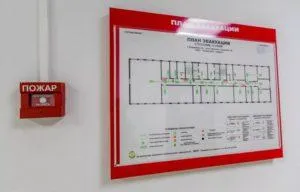 План эвакуации при пожаре образец