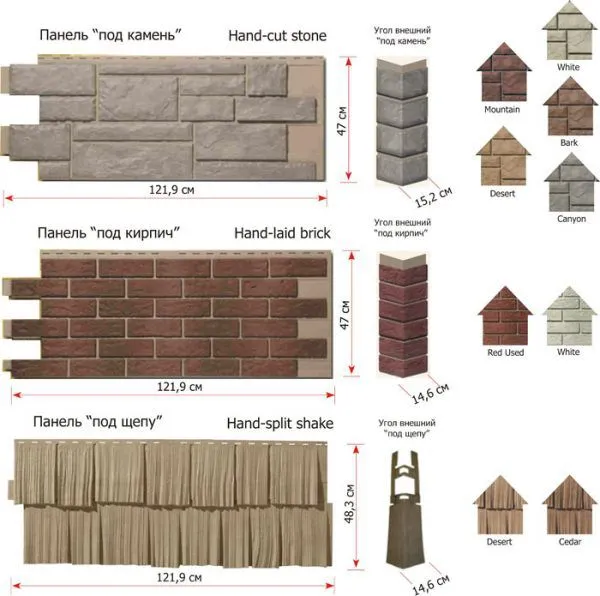 Сайдинговые панели под натуральные материалы