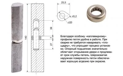 Размер и характеристика