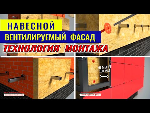 Навесной вентилируемый фасад: монтаж