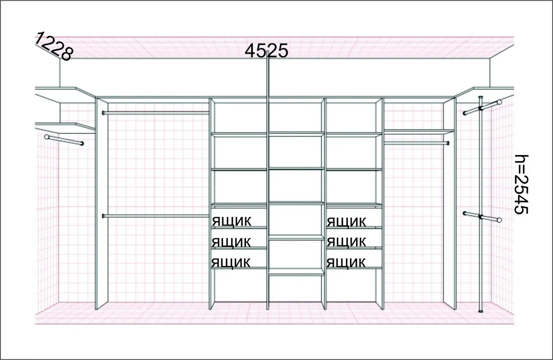 Гардеробная своими руками [70+ фото] — чертежи и схемы