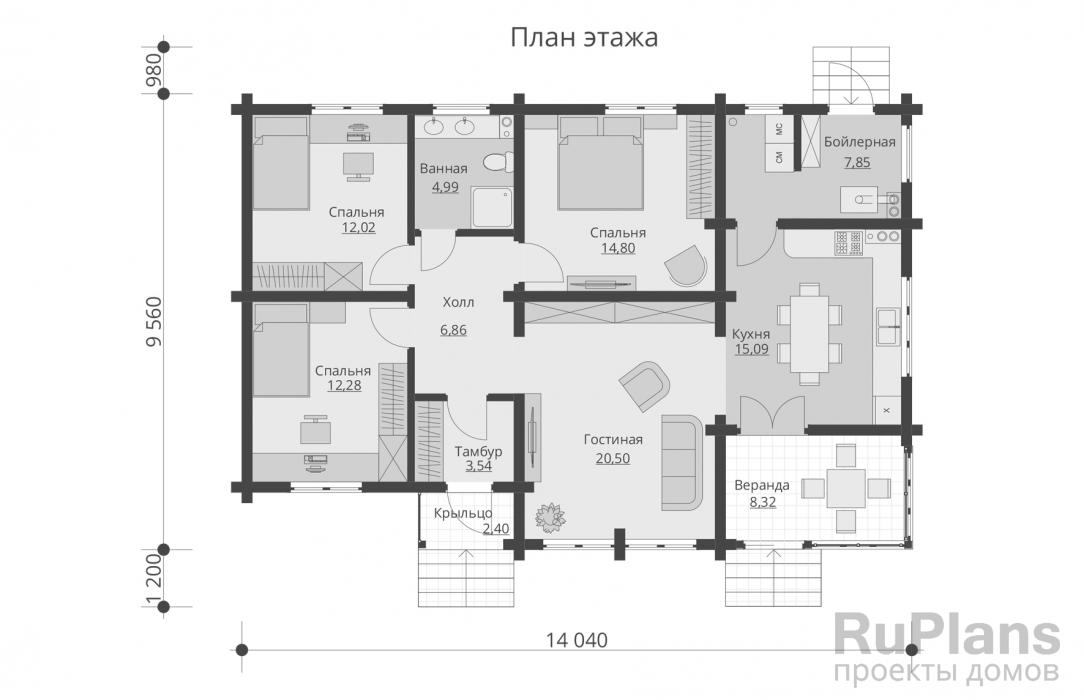 Планировки домов из дерева - Выбрать