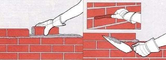 Приемы выполнения кладки и расшивки