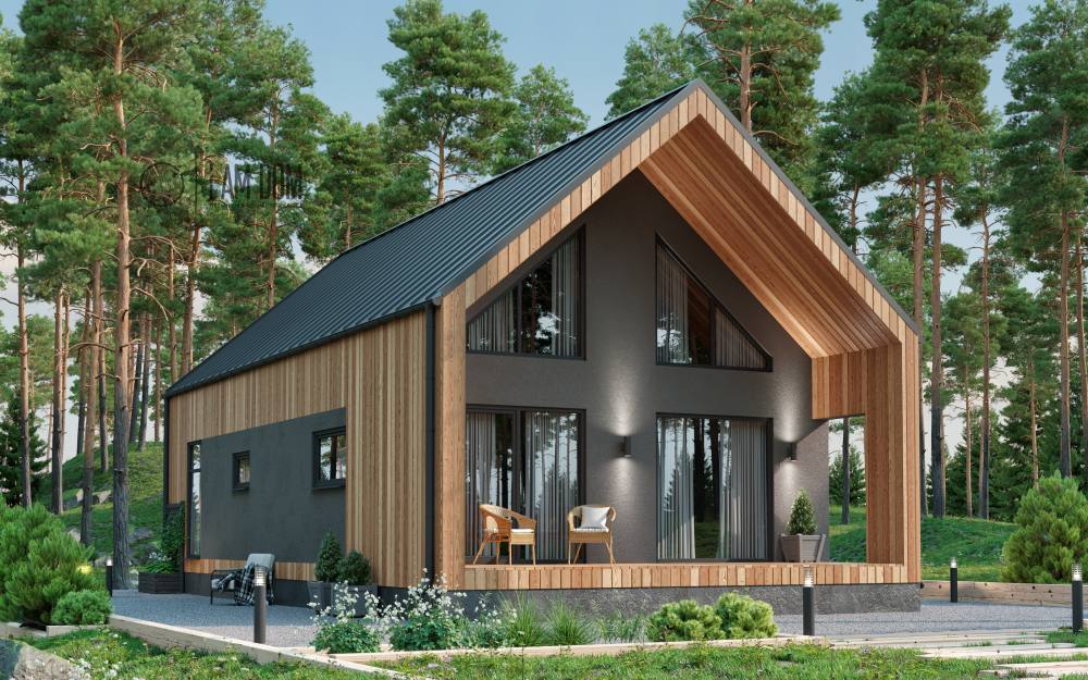 Проекты каркасных домов в скандинавском