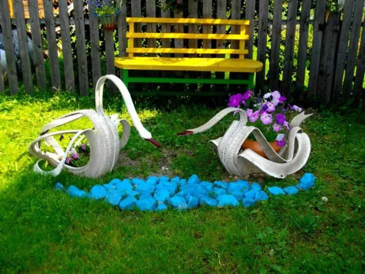 : самые креативные и оригинальные варианты украшения сада или участка (видео + 115 фото)