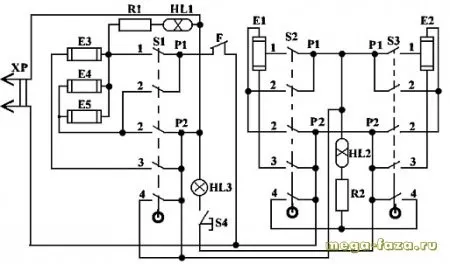 электрическая схема плиты мечта