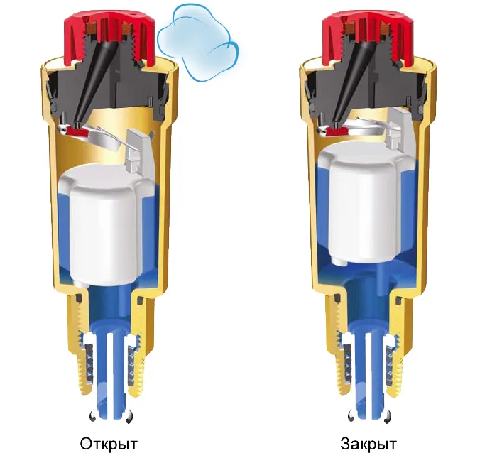 автоматический воздухосбросник устройство