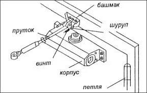 Установка доводчика: первый этап