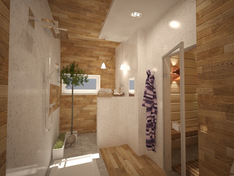 Моечное отделение в бане: дизайн