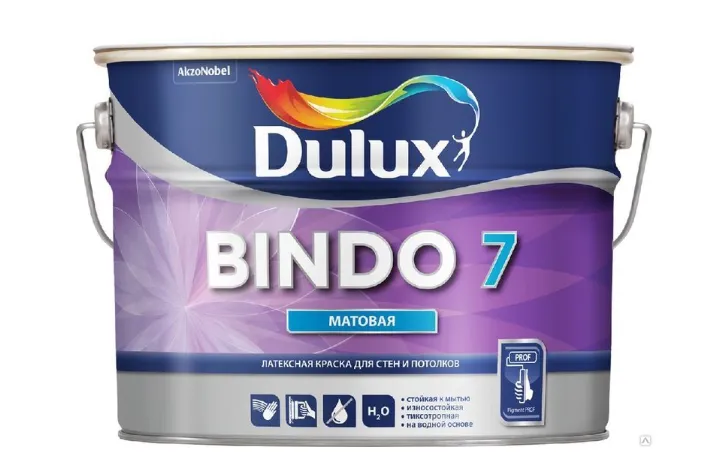 Dulux Bindo 7 Bw Матовая (10 Л)