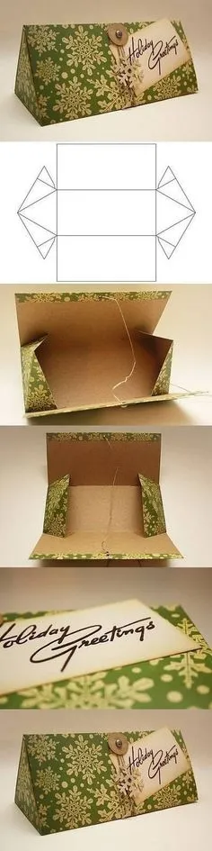 Подарочные коробки своими руками из картона треугольная Diy Paper Bag, Paper Box, Gift Packaging, Packaging Ideas, Craft Gifts, Craft Tutorials, Diy Projects