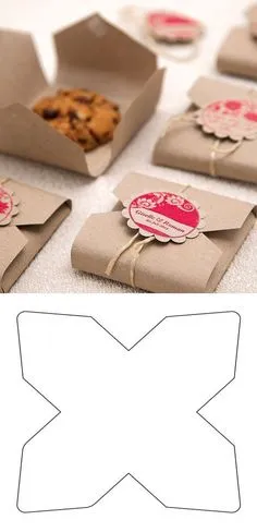 Decor Crafts, Diy Decor, Home Decor, Cookie Packaging, Food Packaging, Gift Box Packaging, Paper Packaging