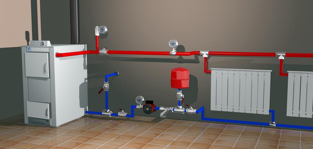 Монтаж отопления в частном доме, цены
