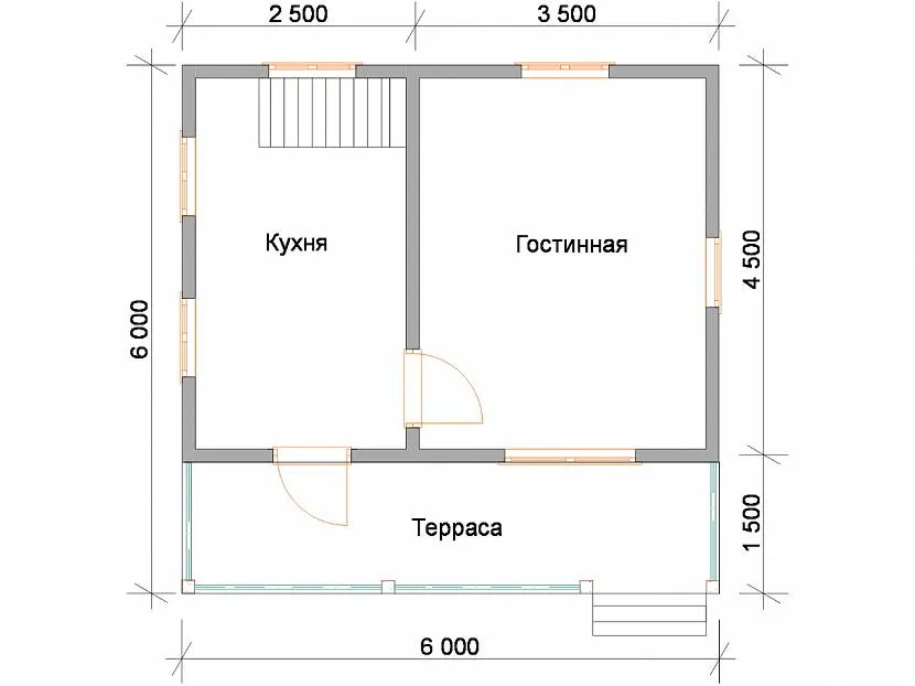 Планировка с изолированной комнатой