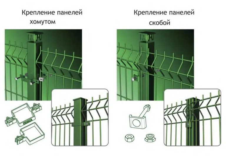 Как прикрепить к столбам 