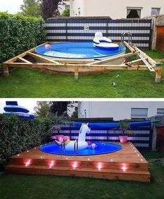 Backyard Pool Designs, Backyard Diy Projects, Modern Backyard, Landscaping Ideas, Patio Ideas, Modern Garden