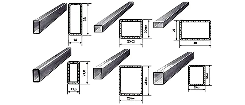 Профильные трубы и их размеры