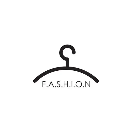 Wardrobe or fashion logo design with using hanger icon design Фото со стока