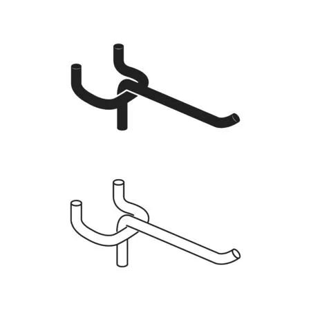 Shelving hook icon, vector illustration Фото со стока