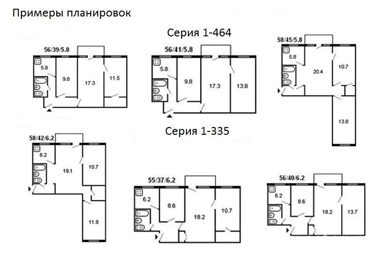 Примеры планировок