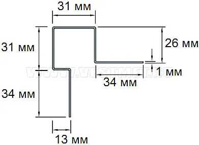 Внешний угловой профиль