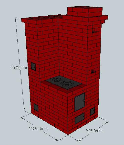 Проект№ 4 Отопительно-варочная печь