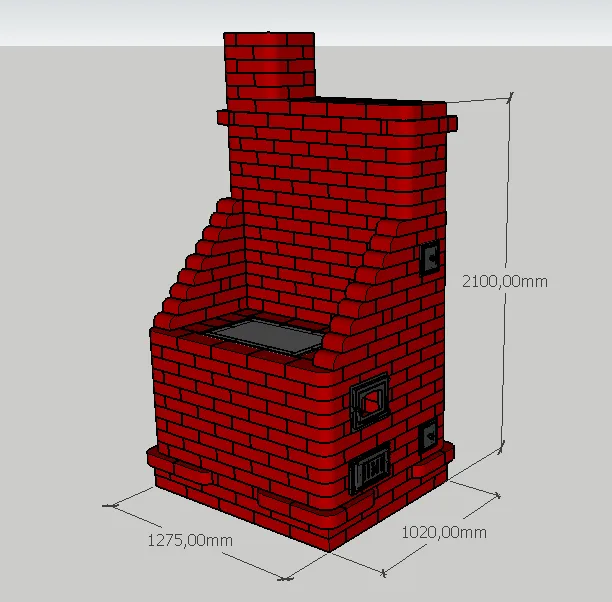 Проект №7 Отопительно-варочная печь