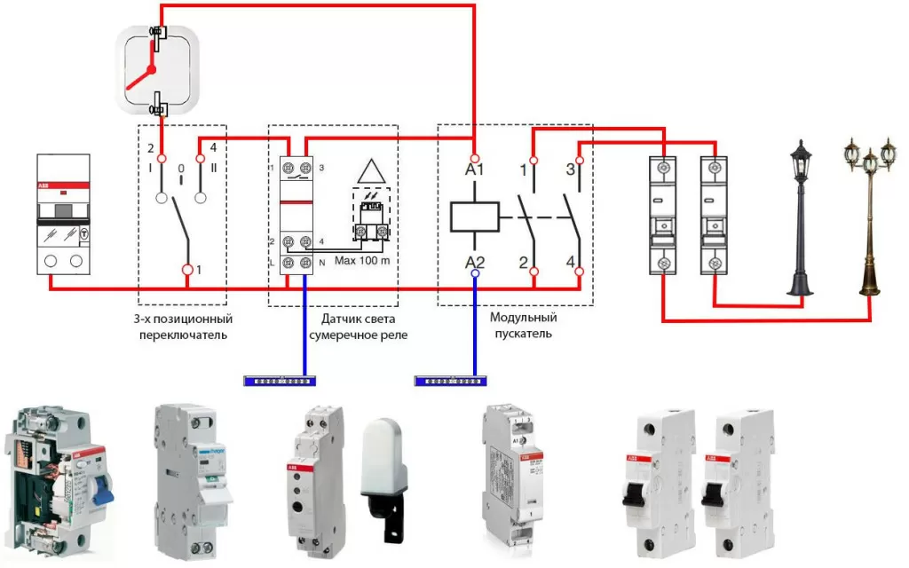Электрическая схема освещения